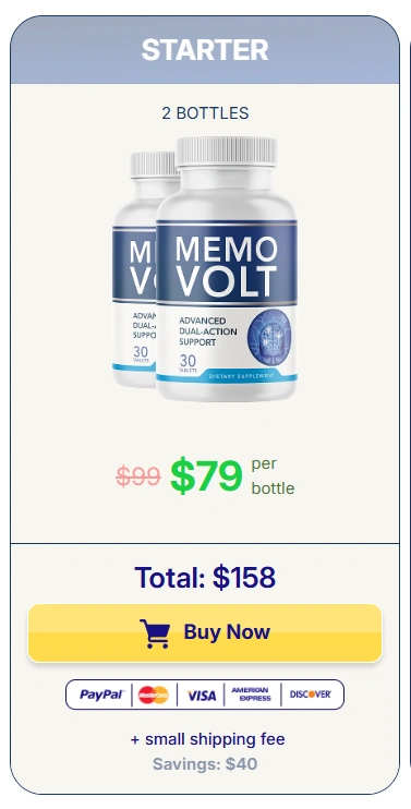 MemoVolt 2-Bottle Price