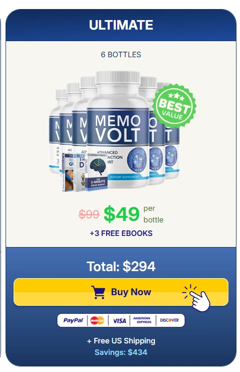 MemoVolt 6 Bottle Price